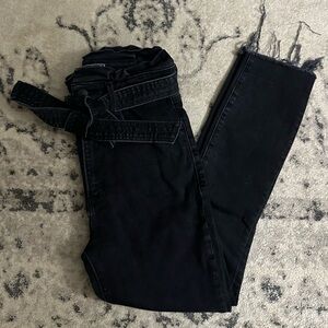 Abercrombie & Fitch Ultra High Rise Super Skinny Ankle Paperbag Jeans 24s